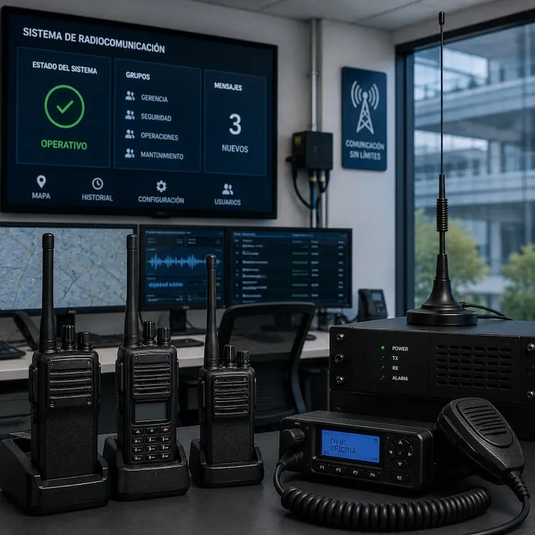 Sistema de radiocomunicación empresarial